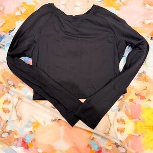 CRZ YOGA Black Long Sleeve Women's Top